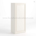 Charleston White Raised Panel 42" H Single Door Wall Cabinet