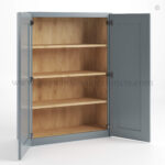 Gray Shaker 42" H Double Door Wall Cabinet - Image 2