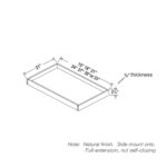 Charleston White Raised Panel Roll Out Tray - Image 2