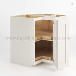 Charleston White Raised Panel Lazy Susan Base Cabinet - Image 2