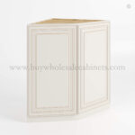 Charleston White Raised Panel Base End Cabinet