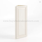 Charleston White Raised Panel 12 W Angle Wall Cabinet