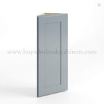 Gray Shaker 12 W Angle Wall Cabinet