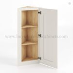 Charleston White Raised Panel 12 W Angle Wall Cabinet - Image 2