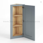 Gray Shaker 12 W Angle Wall Cabinet - Image 2