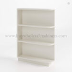 Charleston White Raised Panel Base End Shelf (Reversible)