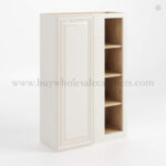 Charleston White Raised Panel 42" H Wall Blind Cabinet
