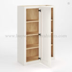 Charleston White Raised Panel 42" H Wall Blind Cabinet - Image 2