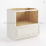 Charleston White Raised Panel Microwave Base Cabinet