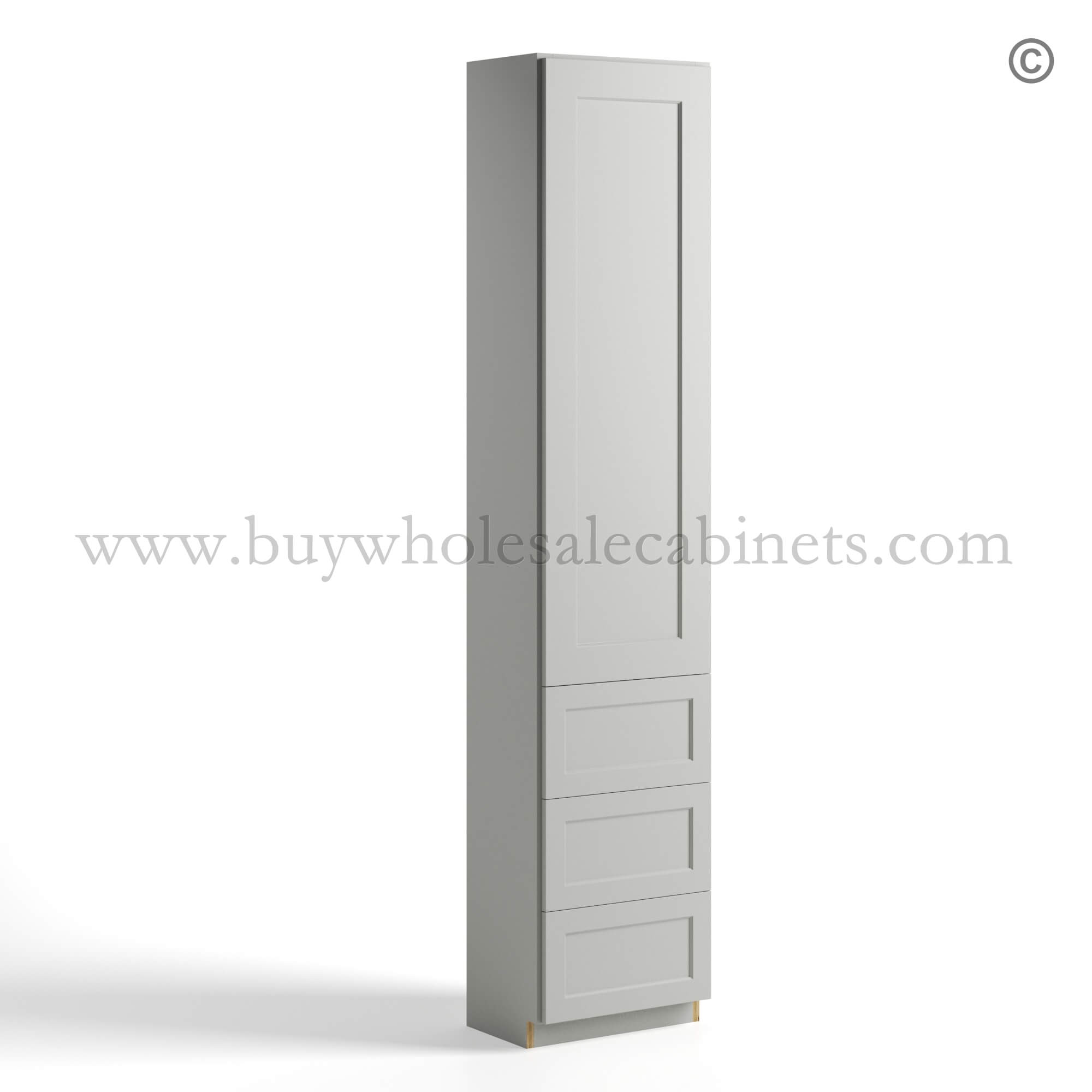 Dorian Gray Shaker Vanity Towel Cabinet