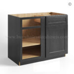 Charcoal Black Shaker Base Blind Corner Cabinet