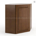 Frameless Classic Chestnut 24" Wide Wall Diagonal Door - 1 Door, 1 Shelf