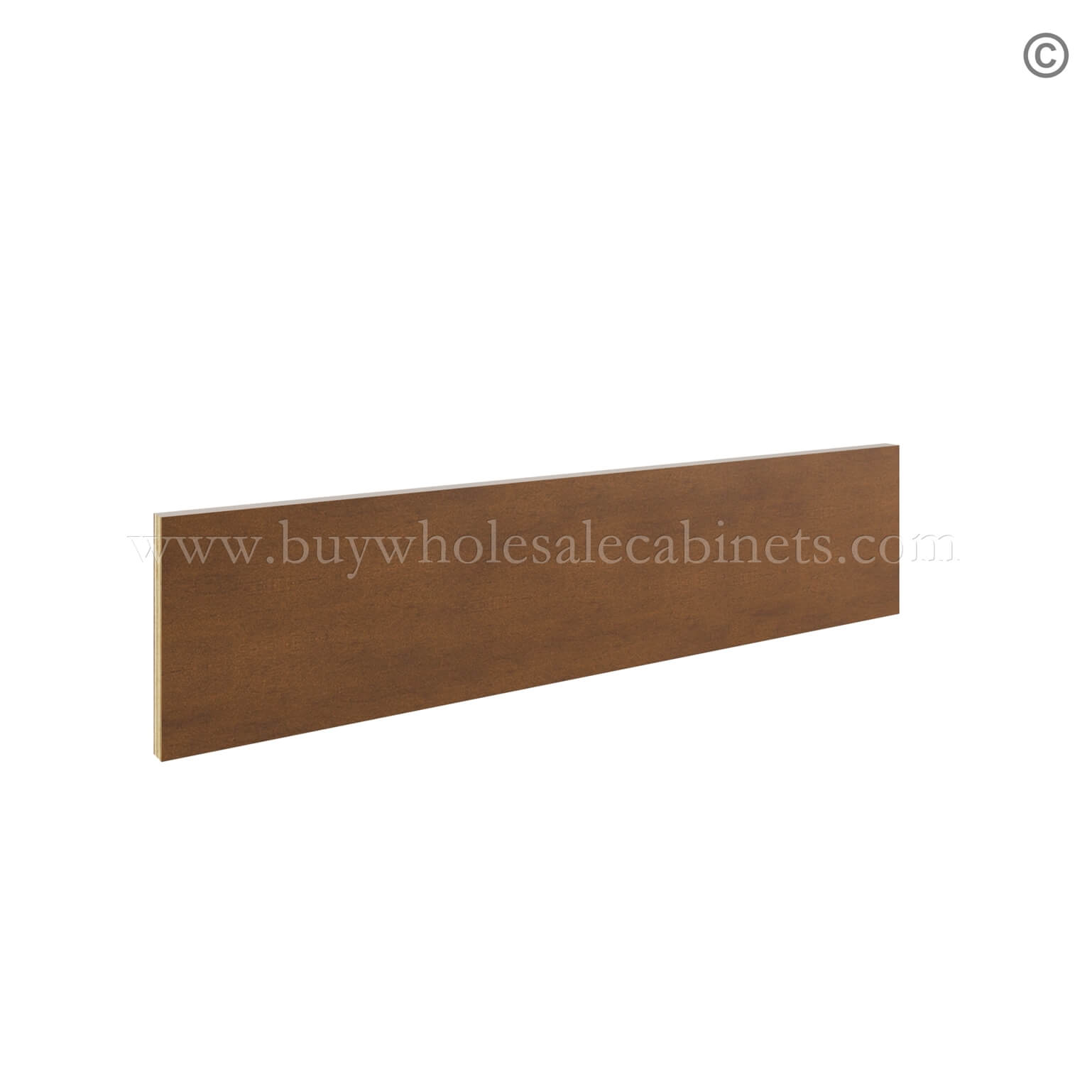Frameless Classic Chestnut Toe Kick
