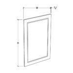 Pearl White Cabinet Door Panel