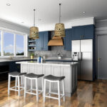 Frameless Oxford Blue Sample Door - Image 4