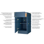 Frameless Oxford Blue Dishwasher Panel - Image 2