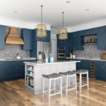 Frameless Oxford Blue Sample Door - Image 3