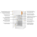 Frameless Modern White Shaker Cabinet Door Panel - Image 3
