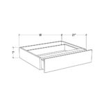 Pearl White Vanity Knee Drawer