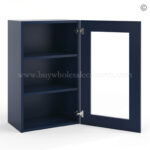 Frameless Oxford Blue Wall Mullion Door - 1 Door 2 Shelves - Glass And Clips Not Included. - Image 2