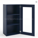 Frameless Oxford Blue Wall Mullion Door - 1 Door 3 Shelves - Glass And Clips Not Included. - Image 2