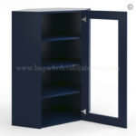 Frameless Oxford Blue Wall Diagonal Mullion Door - 1 Door 3 Shelves - No Glass - Image 2