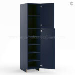Frameless Oxford Blue Pantry Cabinet - Single Door - Image 2