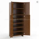 Frameless Classic Chestnut Pantry Cabinet - Double Doors 24"W - Image 2
