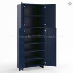 Frameless Oxford Blue Pantry Cabinet - Double Doors 24"W - Image 2