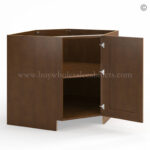 Frameless Classic Chestnut Base Diagonal Cabinet 1 Door (Excludes Metal Lazy Susan Insert) - Image 2