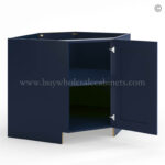Frameless Oxford Blue Base Diagonal Cabinet 1 Door (Excludes Metal Lazy Susan Insert) - Image 2