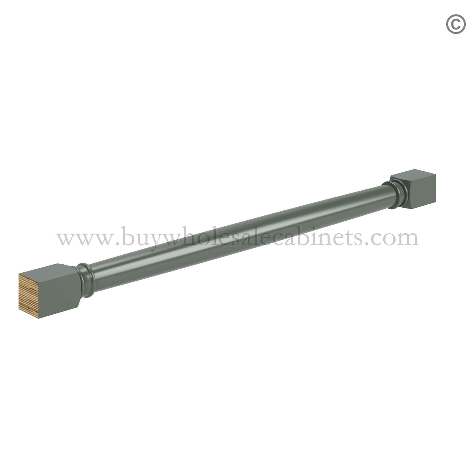 Green Shaker Classic Decorative Leg, rta cabinets