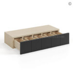 wall cabinets, black cabinets
