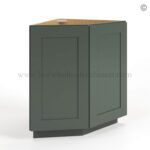 Green Shaker Base End Cabinet, rta cabinets