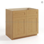 Treasure Chest Shaker Sink Base With Double Doors and False Drawers, rta cabinets