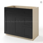 Black Shaker 36" W Vanity Combo with Drawers - Image 2