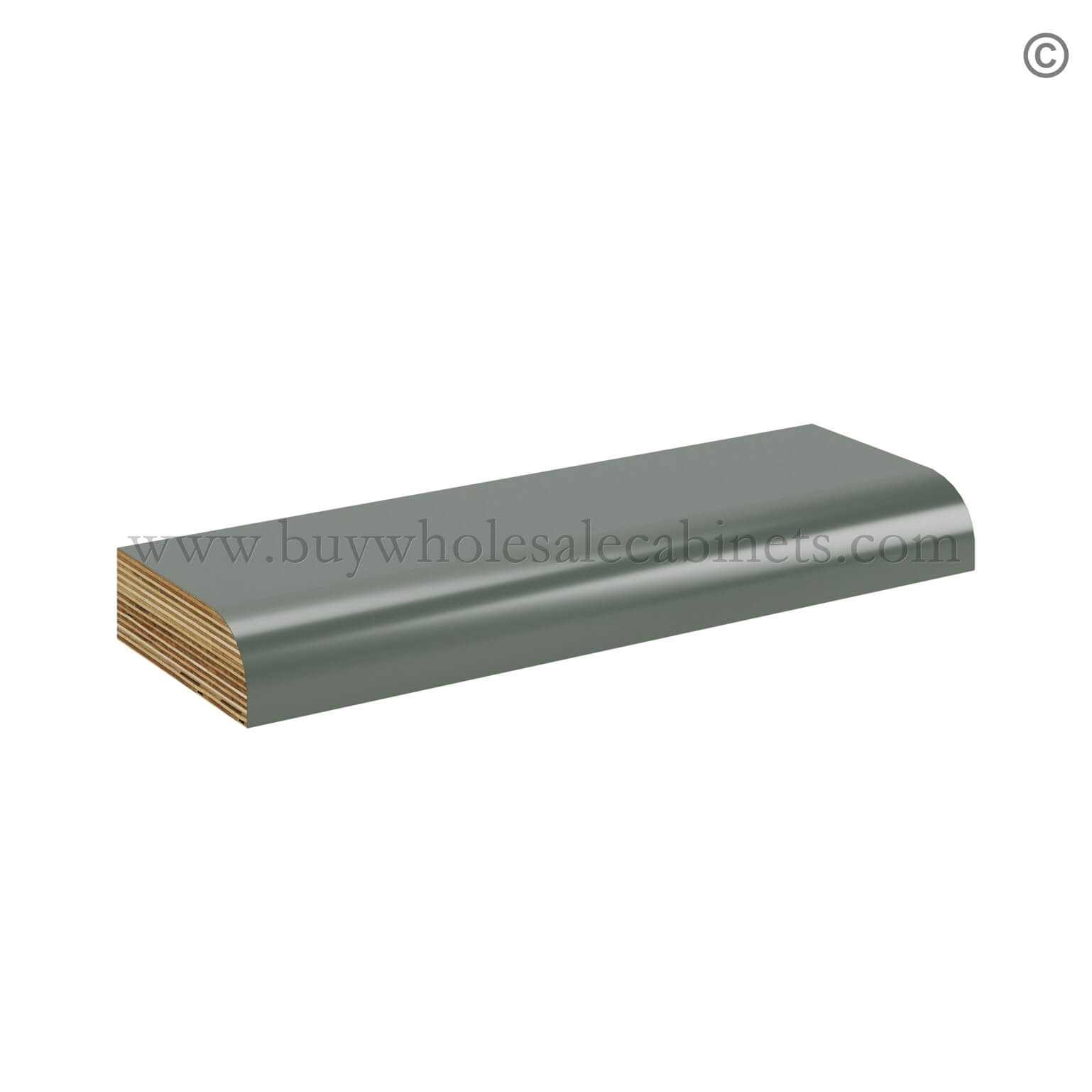 Green Shaker Scribe Moulding, rta cabinets