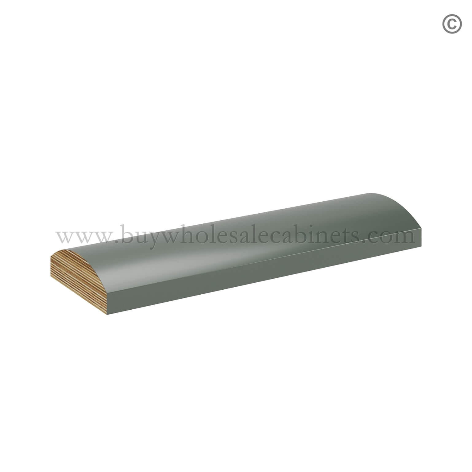 Green Shaker Batten Moulding, rta cabinets