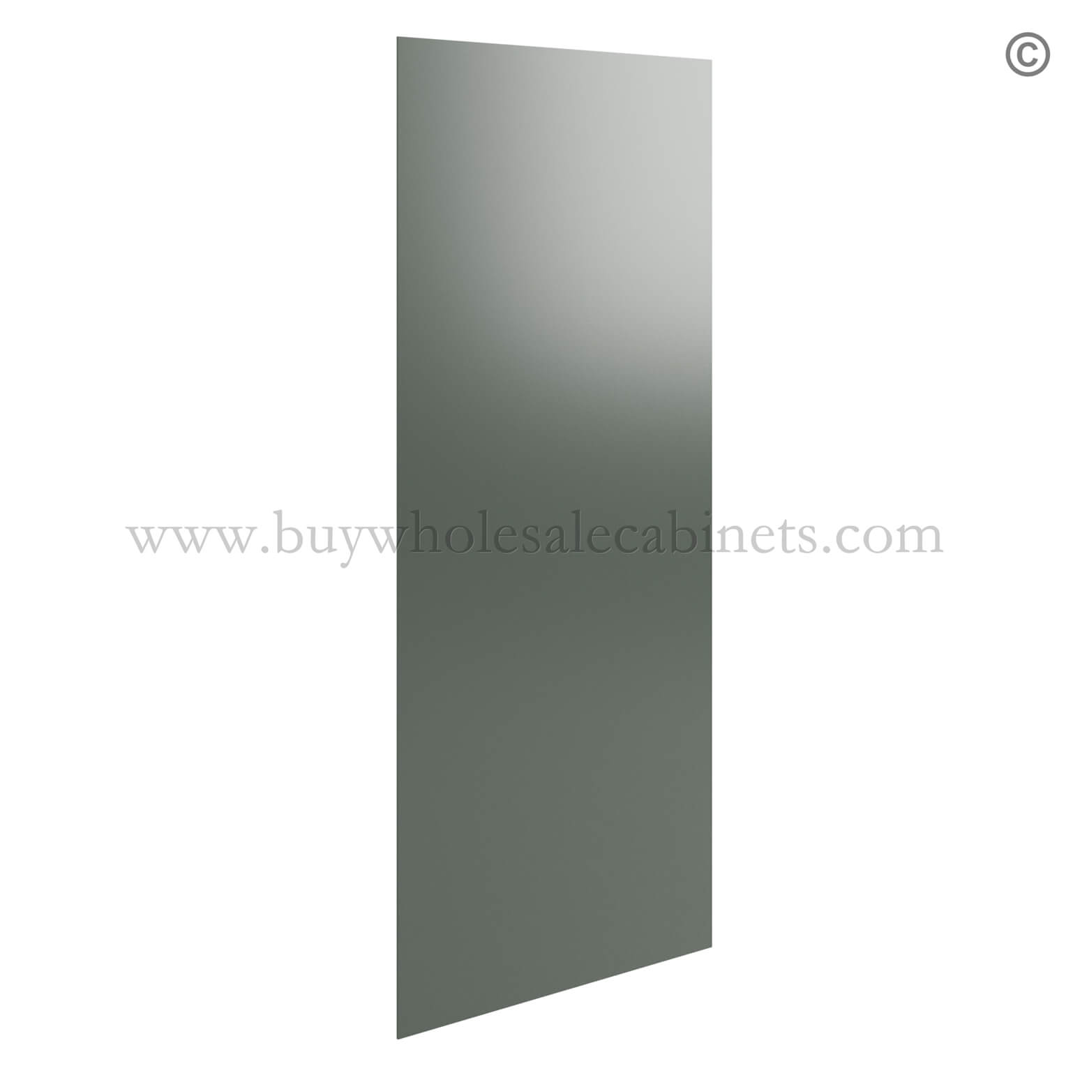 Green Shaker Finished Plywood Island Panel, rta cabinets