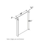 Gray Shaker Dishwasher Return Panel - Image 2