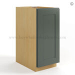 Green Shaker Base Cabinet - Full Height Door - Image 2