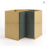 Green Shaker Lazy Susan Base Cabinet - Image 2