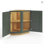 Green Shaker Base End Cabinet - Image 3