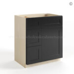 Black Shaker 30" W Vanity Combo with Drawers - Image 2