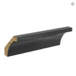 Black Shaker Cove Crown Moulding, rta cabinets