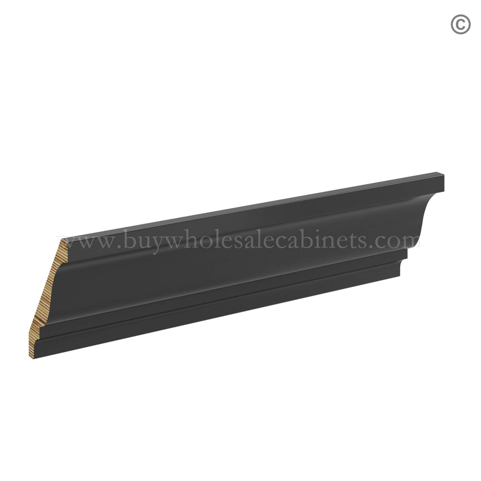 Black Shaker Decorative Moulding, rta cabinets