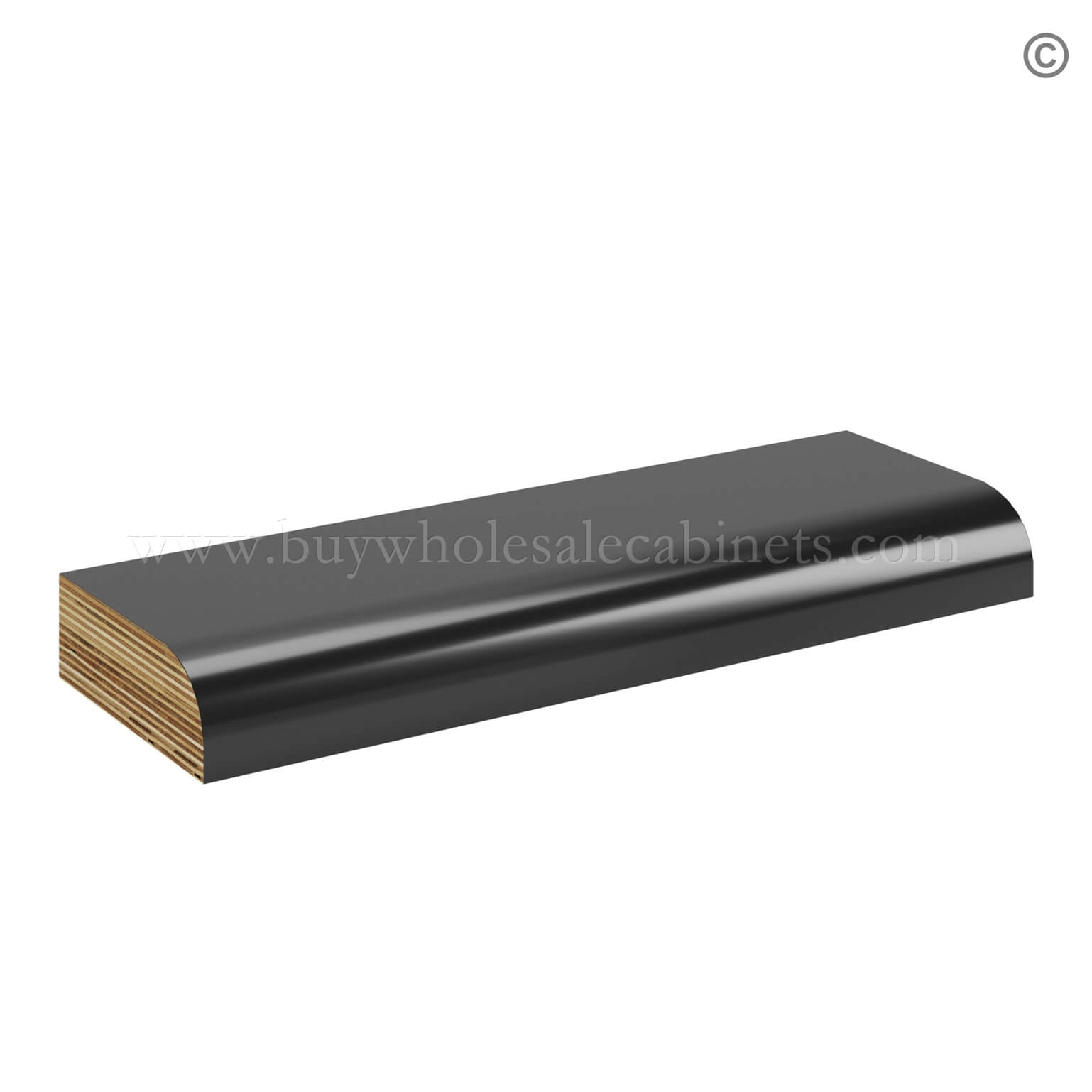 Black Shaker Scribe Moulding, rta cabinets
