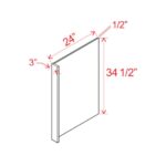 Dove White Slim Shaker Dishwasher Return Panel - Image 2