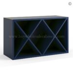 Frameless Oxford Blue Wine Rack