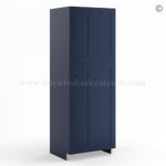 Frameless Oxford Blue Pantry Cabinet - Double Doors 24"W
